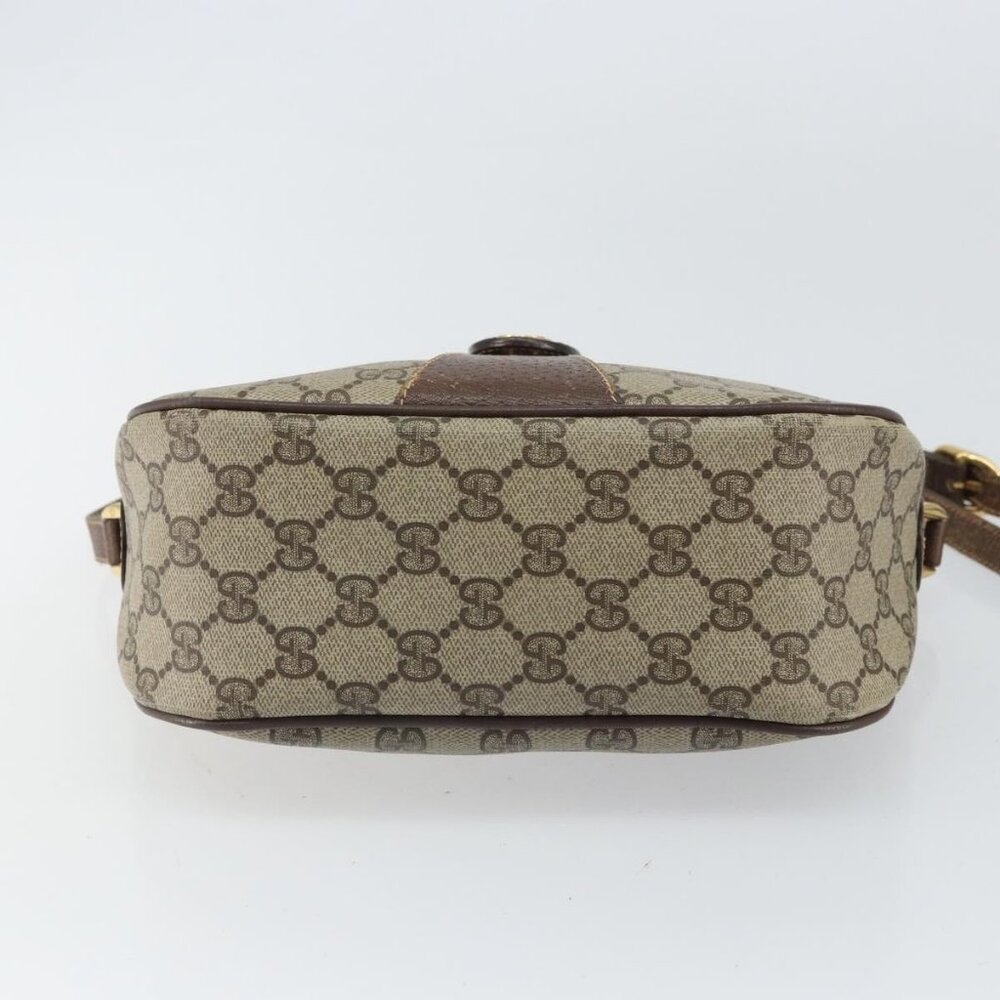 Authentic GUCCI GG Supreme Web Sherry Line Bag PVC Beige Gold 89 02 032 - Picture 16 of 16